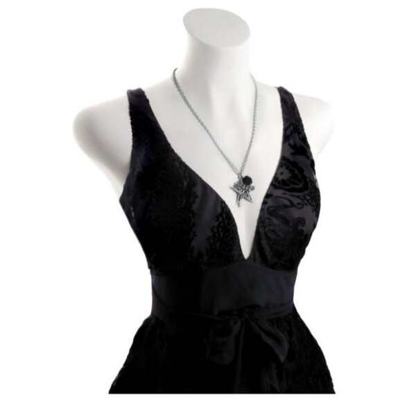 Ruah Vered Pendant – Alchemy Gothic Sacred Geometry ✦ Rose ✦ Pentagram Pewter - Picture 2 of 6